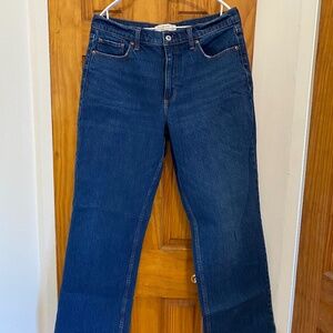 Abercrombie & Fitch Curve Love Low Rise Baggy Jeans - Size 29 / 8 Dark Wash